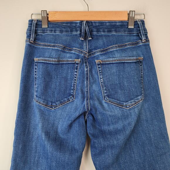 Good American Good Legs Straight Jeans Blue 007 Stretch Denim 6/28 - Picture 5 of 9